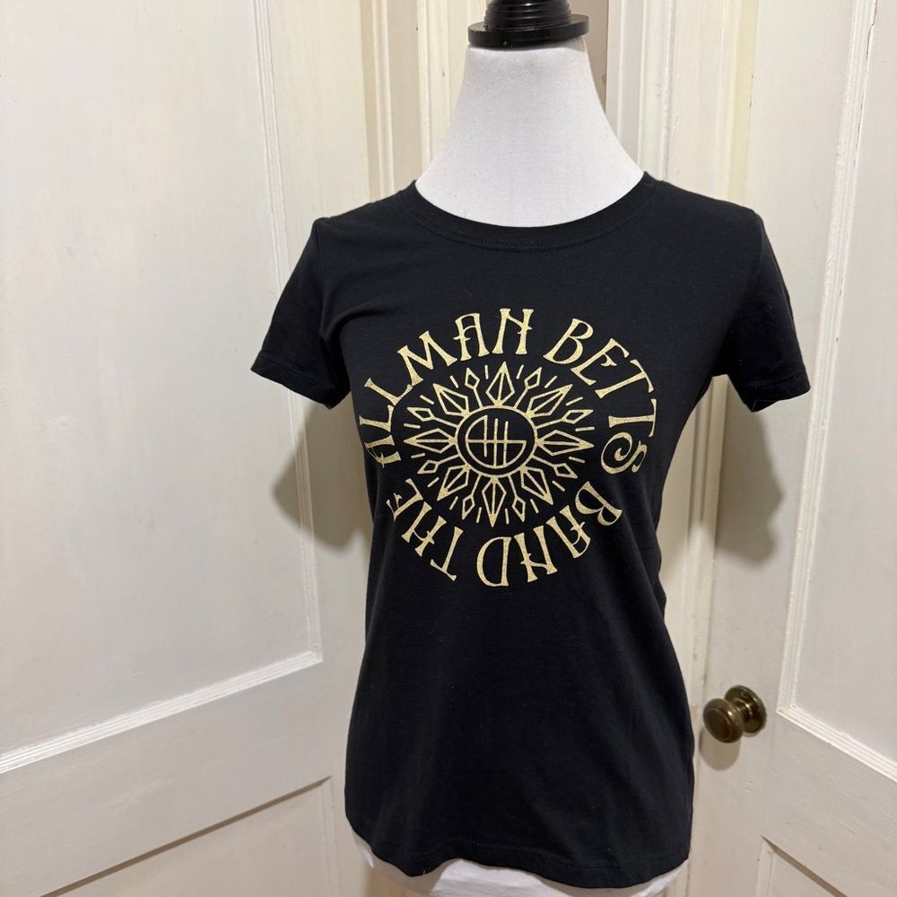 Next Level Apparel Black Tee with Allman Betts Band Logo